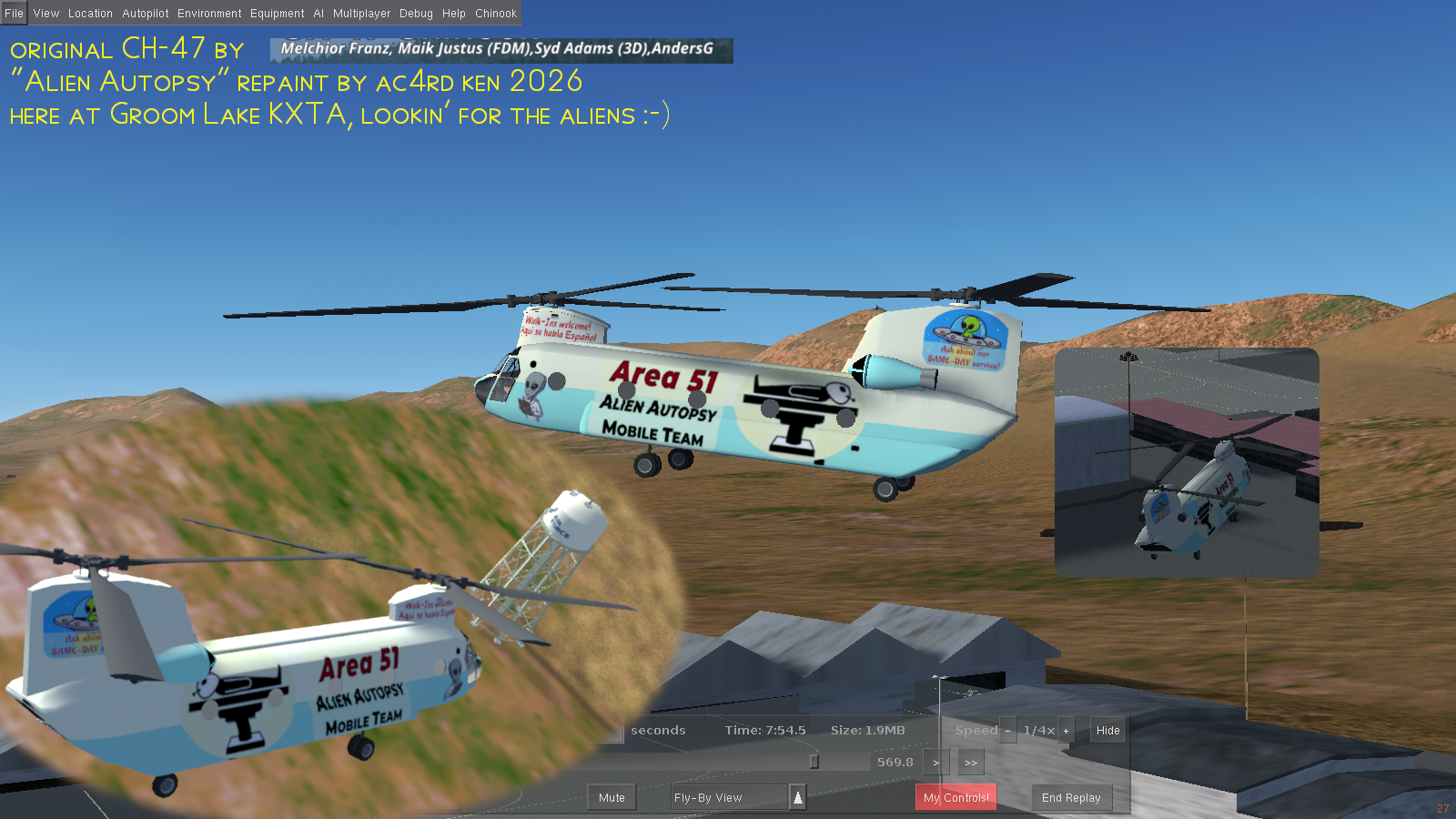 CH-47 in official government "Alien Autopsy Mobile Unit" paint :-)