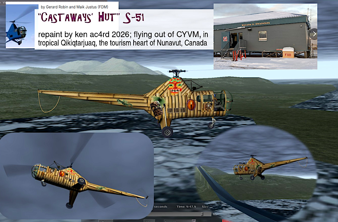 G Robin's S-51 in "Castaways' Hut" repaint