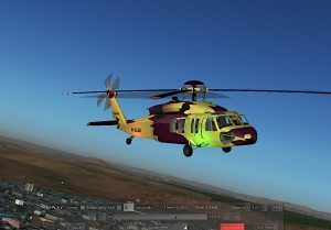 Blackhawk in LSU colors