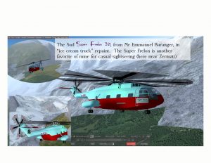 Helijah's Frelon 321 in "ice cream truck" repaint